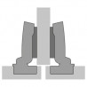 HETTICH 9094400 Sensys 8646 półnakładany 110° ze sprę,do grub.od10mm45x9.5,na wk