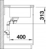 BLANCO 523552 zlewozmywak SUBLINE 340/160-U biały manualny SILGRANIT PuraDur