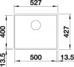 BLANCO 523537 zlewozmywak SUBLINE 500-F kawowy Silgranit InFino manualny