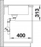 BLANCO 523537 zlewozmywak SUBLINE 500-F kawowy Silgranit InFino manualny