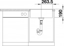 BLANCO 523537 zlewozmywak SUBLINE 500-F kawowy Silgranit InFino manualny