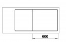 BLANCO 523526 zlewozmywak AXIA III XL 6S-F antracyt InFino z korkiem SILGRANIT