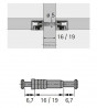 HETTICH 65536 Kołek podwójny DU 867 pro VB35/36