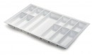 Wkład na sztućce Classico 90 (822 x 474 mm) biały