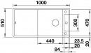 BLANCO 523510 zlewozmywak AXIA III XL 6 S antracyt InFino z korkiem SILGRANIT