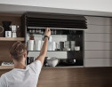 REHAU Flipdoor Piano, matowy/czarny korpus 900/780 mm