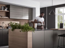 REHAU Flipdoor Piano, matowy/czarny korpus 900/780 mm