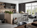 REHAU Flipdoor Piano, matowy/czarny korpus 900/780 mm