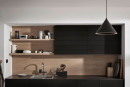 REHAU Flipdoor Piano, matowy/czarny korpus 900/780 mm