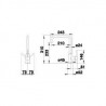 BLANCO 523103 Bateria Mili antracyt Silgranit®-look