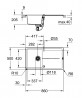 GROHE 31640AP0 zlewozmywak K400  50-S 860 x 500mm granit czarny