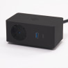 VersaQ  1x 230V, USB A+C 5V czarny, Schuko