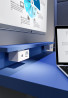 VersaQ HUB 1x 230V, 1x RJ45. USB-A+C 5V, 1x HDMI, bezprzew. ład. Qi,biały,Schuko