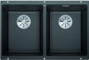 BLANCO 523574 zlewozmywak SUBLINE 350/350-U antracyt InFino manualny SILGRANIT