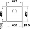 BLANCO 523475 zlewozmywak SUBLINE 400-F antracyt Silgranit InFino manualny