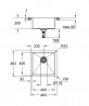 GROHE 31578SD1 Zlew K700 45-S, stal nierdzewna