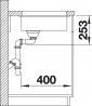 BLANCO 523400 zlewozmywak SUBLINE 160-U biały InFino manualny SILGRANIT PuraDur
