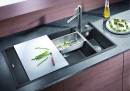 BLANCO 523472 zlewozmywak AXIA III 6 S antracyt z korkiem SILGRANIT PuraDur