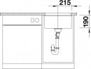 BLANCO 523431 zlewozmywak SUBLINE 400-U kawowy InFino manualny SILGRANIT PuraDur