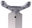 StrongLegs noga stołowa TA001, 820R/60x60mm, imitacja stal nierdzewna
