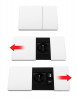 VersaPad 1x gniazdko elektryczne 1xUSB, 1xRJ45 biały