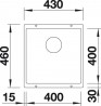 BLANCO 523422 zlewozmywak SUBLINE 400-U antracyt manualny SILGRANIT PuraDur