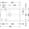 FRANKE Dřez MRG 611-78 BB 780 x 500mm matná černá