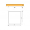 LED światło punktowe CIRAT 12V 3W czarny, ciepły biały