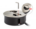 BACHMANN Twist Office 931.003 gniazdko 230V+2 wolne moduły, chrom matowy