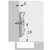 HETTICH 9289592 Veosys závěs polonaložený nerez vrut TH52x5,5 SiSy