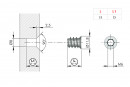 IF-mufa M6x13mm