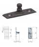 IF plynokapalinová spodní klopna K12 164mm grafit