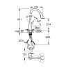 GROHE 32294002 Baterie Zedra C-výpusť vytah. perlátor se 3 druhy proudu chrom