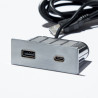 VersaPick, 1x USB A/C, prostokąt, stal nierdzewna