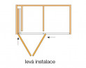 HAWA-27636 Folding Concepta 25 1250-1850 mm srebrna lewa new
