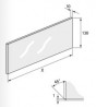 HETTICH 9283181 Avantech YOU wypełnienie szklane 10mm do Inlay 187/500mm