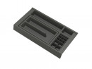 GOLLINUCCI Organizer łazienkowy z akcesoriami do gł. 450 mm, antracyt 241x422x53