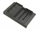 GOLLINUCCI Organizer łazienkowy z akcesoriami do gł. 450 mm, antracyt 308x422x90
