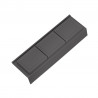 GOLLINUCCI Organizer łazienkowy z akcesoriami do gł. 400 mm, antracyt 122x372x69