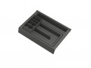 GOLLINUCCI Organizer łazienkowy z akcesoriami do gł.350 mm, antracyt 241x322x85