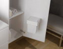 GOLLINUCCI Kosz na drzwi szafki 5 l z obracaną pokrywą, biały 174x176x229