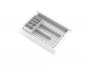 GOLLINUCCI Organizer łazienkowy z akcesoriami o gł. 350 mm, biały 241x322x85