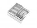 GOLLINUCCI Organizer łazienkowy z akcesoriami o gł.350 mm, biały 308x322x90
