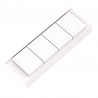 GOLLINUCCI Organizer łazienowy z akcesoriami o gł. 450 mm, biały 146x422x69