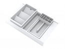 GOLLINUCCI Organizer łazienkowy z akcesoriami o gł. 450 mm, biały 308x422x90