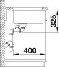 BLANCO 523746 zlewozmywak SUBLINE 350/150-U bazaltowy InFino manualny PuraPlus