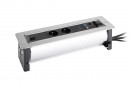 VersaTurn 2x 230V, 1x USB A/C 5V, 1x RJ45, HDMI, stal nierdzewna
