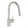 GROHE 31483DC2 Bat. kuch.Concetto wyciąg. wylewka z 2 rodz.strumienia supersteel