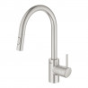 GROHE 31483DC2 Bat. kuch.Concetto wyciąg. wylewka z 2 rodz.strumienia supersteel