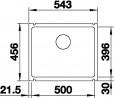 BLANCO 523740 zlewozmywak SUBLINE 500-U czarny InFino manualny PuraPlus